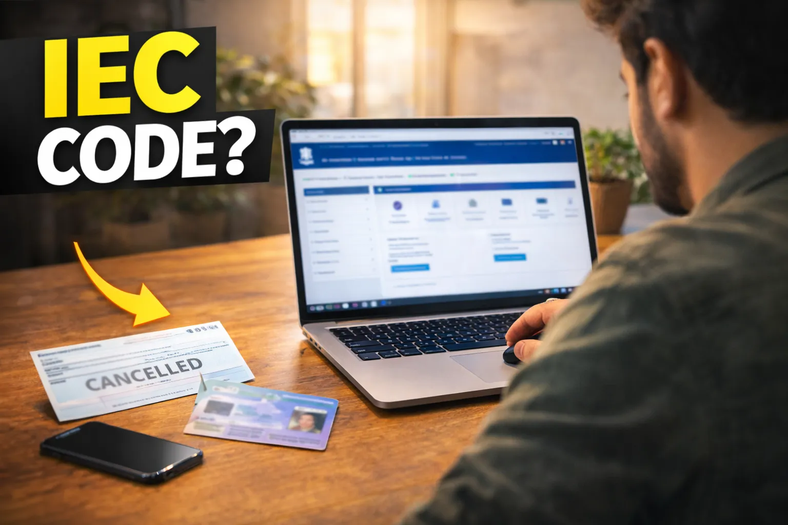 IEC Code certificate received from DGFT portal after successful application in India