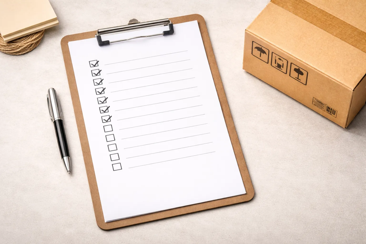 Export packing list checklist before shipment for Indian exporters